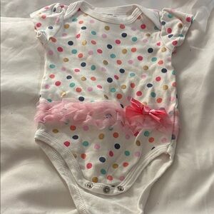 Little treasures Polka Dot Ruffle Kids One Piece 3-6 months